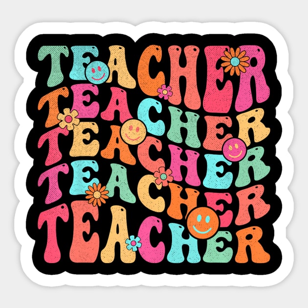 Teacher Retro 60S 70S 80S School Sticker by angelawood